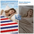 thumbnail image 2 of Red Blue White Striped Cooling Blanket, Lightweight Breathable Summer Throw Blanket with Double Sided Cold Effect, Modern Simple Stripes Picnic Beach Blankets Bed Sheet for Hot Sleepers 50"x60", 2 of 8