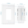 thumbnail image 3 of Placa de pared con cepillo Iwillink, cable que pasa a través de una sola banda, 3 of 6