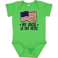 thumbnail image 3 of Inktastic My Uncle is My Hero Military Nephew Boys or Girls Baby Bodysuit, 3 of 5