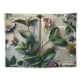 thumbnail image 5 of PRATYUS  Botanic Tapestry, Wildflowers on an Open Vintage Book with Galactic Milky Way Swirls, Fabric Wall Hanging Decor for Bedroom Living Room Dorm, Multi Size Forest Green and Multicolor Painting, 5 of 6
