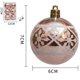 thumbnail image 3 of piezas de adornos de bolas de Navidad de 6 cm, adornos de plata, dorados y rojos, decoración para árbol de Navidad para fiesta de Navidad 2025, 3 of 5