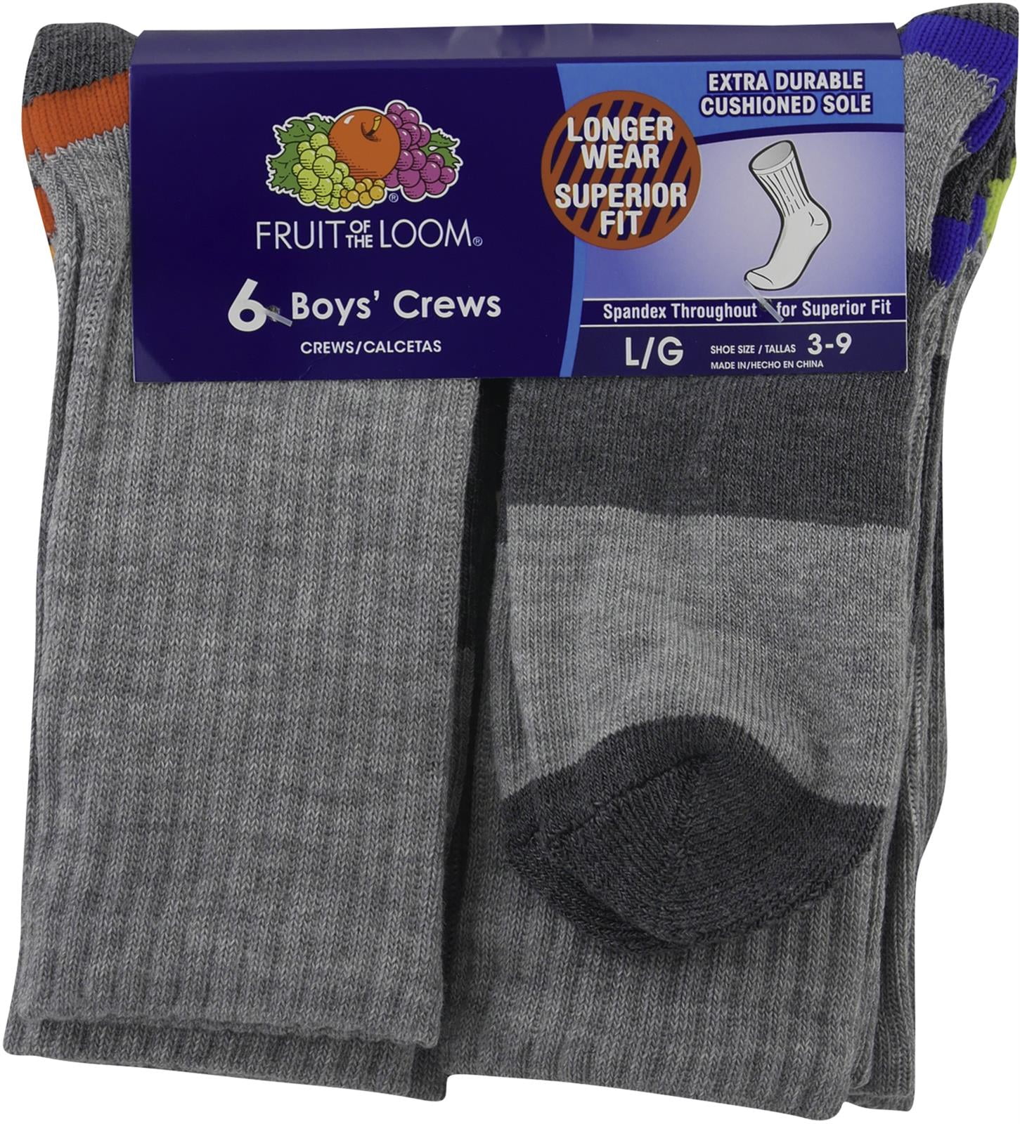 Wholesale Boys Crew Socks in Black