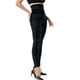 thumbnail image 5 of Leggings elásticos de cintura alta con estampado de rayas imitación denim para mujer - Pantalones térmicos de poliéster para senderismo y yoga para todas las estaciones, 5 of 8