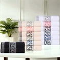 thumbnail image 5 of Superior Athens 8-Piece Cotton Greek Scroll Towel Set, Black, 5 of 8