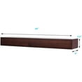 thumbnail image 6 of Mantels Direct Austin 60" Floating Wood Mantel Shelf - Cinnamon, 6 of 6