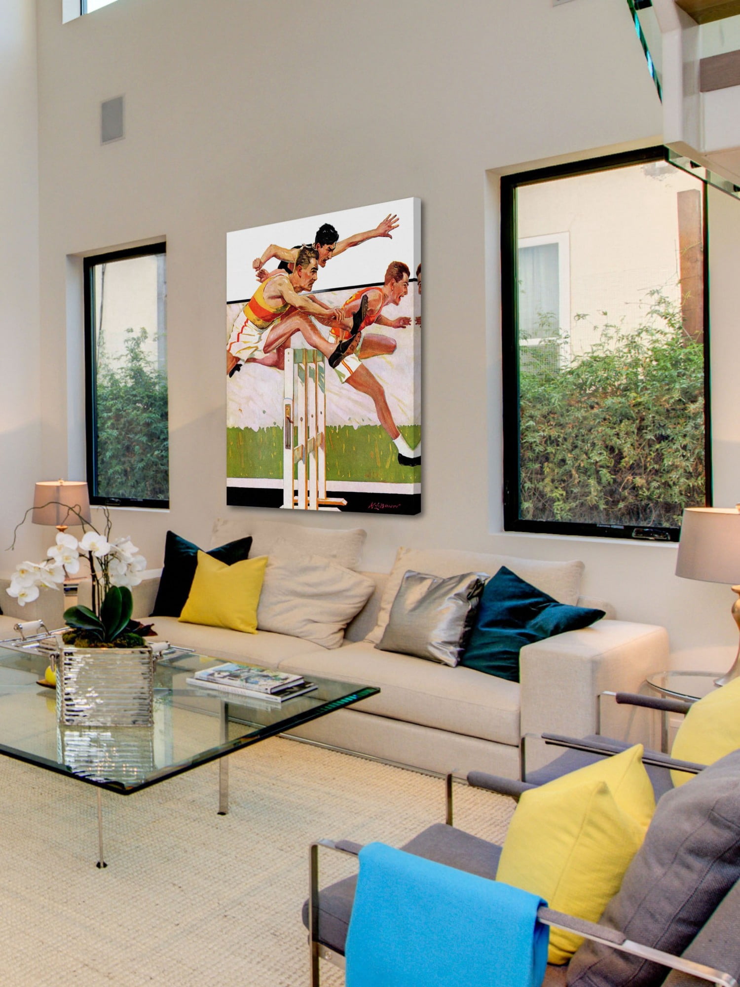 Marmont Hill Hurdlers by Maurice Bower Painting Print on Canvas