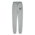 thumbnail image 3 of Womens Comfy Cinched Bottom Sweatpants with Pockets Elastic High Waist Drawstring Joggers Sweat Pants Loose Fit, 3 of 4