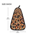 thumbnail image 6 of Orange Leopard Print Hand Towel Quick Drying Home Storage Kitchen Towel Hooks Dish Cloths, 6 of 6