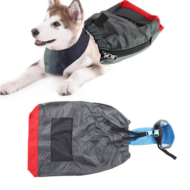 Pet Protection Bag, Change Tightness and Size Dog Paralyzed Protection Bag Side with Zipper Opening Middle Adopts Mesh Hole Designed Pet Injures Drag Bag
