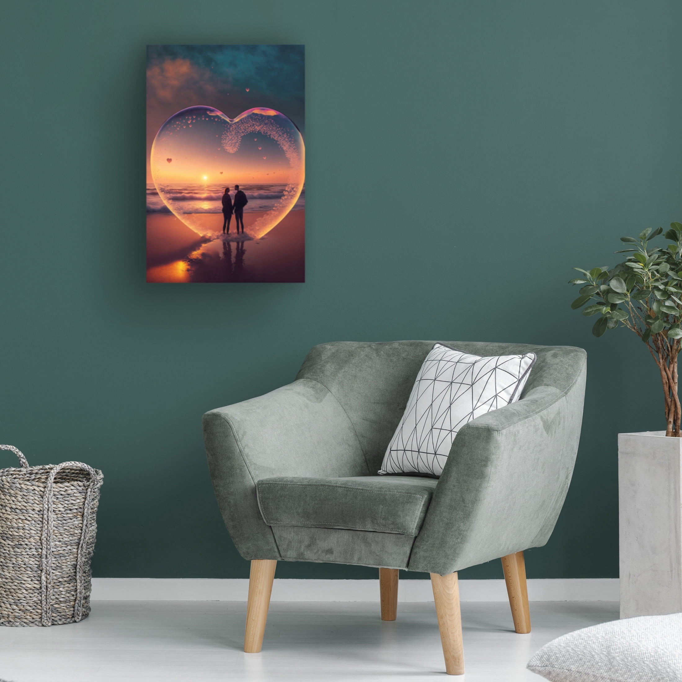 Canvas Wall Art - Ray Heere 'Love Is In The Air 7' Wall Art for Living Room, Bedroom, or Office Décor by Trademark Fine Art - 30 x 47 Inches