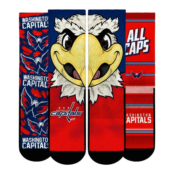 Unisex Rock Em Socks Washington Capitals Fan Favorites Three-Pack Crew Socks Set