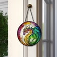 thumbnail image 4 of Colorful Bear Stained Glass Suncatcher - 7.8x7.8 Inch Printed Sun Catcher Window Hanging, Rainbow Maker & Wall Art for Indoor Outdoor Decor, Gift for Women, Friends, Garden, 4 of 4