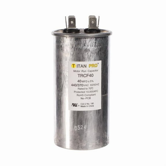 Titan Pro 40 MFD 440 V Round Run Capacitor