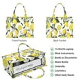 thumbnail image 2 of Large Capacity Tote Bag,Yellow Lemon Fruit Berries Beige Pattern Handbag Fashion Luxury Tote Bag,15.7"x13"x 5.1" Inches,Laptop Compatible, 2 of 6