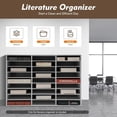 thumbnail image 3 of File Sorting Cabinet, 27 Slot Mail Organizer Countertop, Desktop Mail Sorter Literature Organizer, Classroom Mailbox Literature Slots, for Homes, Schools, Offices, White, 3 of 9