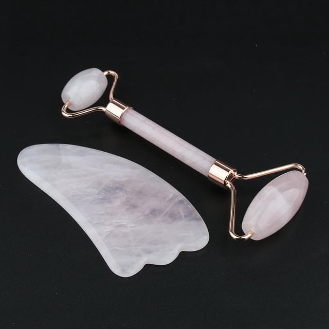 Rodillo de Herramienta shamjiam para cuerpo Rodillo de cristal para cara 14x5,5 cm