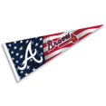 thumbnail image 1 of Braves Nation USA Banderín de rayas y estrellas Bandera de banderín de tamaño completo, 1 of 1