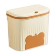 thumbnail image 2 of Hanging Can with Lid, Kitchen Compost Bin for Counter Top, Under Sink or Wall Mount, Small Garbage Can for Cupboard/Bathroom/Bedroom/RV, Beige, 2 of 5