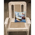 thumbnail image 2 of Sailboats Painting Fabric Decorative Pillow, 2 of 4