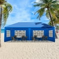 thumbnail image 6 of UBesGoo 10'x20' Canopy Outdoor Gazebo Wedding Party Tent 6 Sidewall Blue, 6 of 7