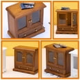 thumbnail image 2 of USHOBE Armoire Mini Résistante à l'Usure Accessoires pour Mini Maison Bois 1 Ensemble, 2 of 8