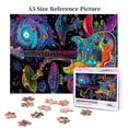 thumbnail image 6 of 500 PCS Colorful Mushrooms And Guitar 500 Piece Puzzle For Adults,Unique And Beautiful Design,Stunningly Vibrant Colors,Funny Plant And Musical Instruments Wooden Jigsaw,Stress Relieving Pleasure, 6 of 6