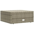 thumbnail image 4 of 10 Piece Patio Lounge Set with Cushions Gray Poly Rattan, 4 of 12