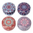 thumbnail image 3 of Juego de 4 velas de aromaterapia con aroma duradero y flores secas para meditación de yoga, caja azul, 3 of 15