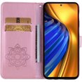 thumbnail image 2 of Case for Xiaomi Poco F4 5G with Credit Cards Pocket, Glitter Bling Diamond PU Leather Wallet Phone Case Flip Cover for Xiaomi Poco F4 5G Owl Rose Gold, 2 of 6