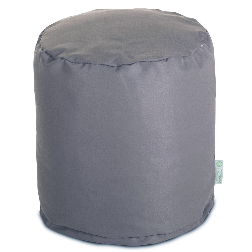 Majestic Home Goods Solid Color Small Pouf, Indoor/Outdoor Walmart