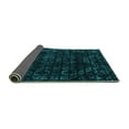 thumbnail image 2 of Ahgly Company Indoor Rectangle Abstract Turquoise Blue Modern Area Rugs, 2' x 5', 2 of 4