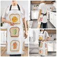 thumbnail image 2 of Yayeee Chief Kitchen Apron with Pockets for Cooking Water Resistant Unisex Adjustable Neck Strap, Various Toasts, 2 of 7