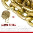 thumbnail image 5 of EASYBERG 3/8" x 20' Transport Chain with Clevis Grab Hooks 2 Packs, G70 Heavy Duty Tie Down Binder Logging Chain, 5 of 14