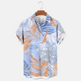 thumbnail image 5 of Jjayotai George Shirts for Men Short Sleeve, Mens Casual Fashion Floral Printed Button Turndown Collar Blouse Shirt with Pocket, Hawaiian Shirt, 5 of 6
