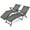 Grey, variant on Gymax Set of 2 Outdoor Adjustable Chaise Lounge Chair Patio Folding Recliner Lounge Black