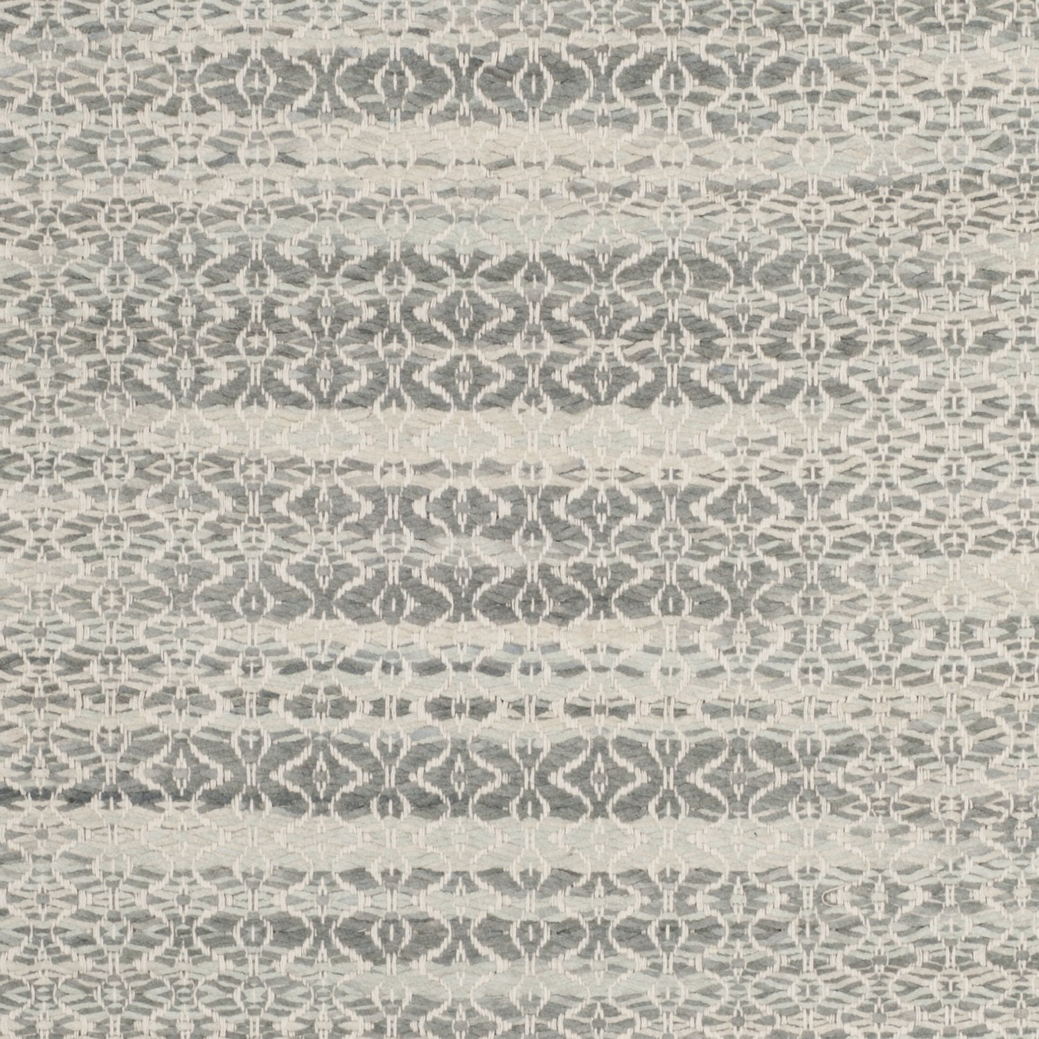 SAFAVIEH Boston Delmar Geometric Cotton Area Rug, Grey/Ivory, 6' x 9'