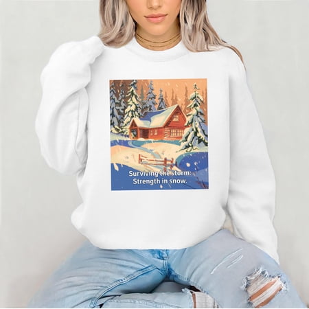 Vinyta Surviving the Storm: Strength in snow Unisex S-5XL Gift