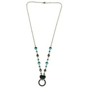 Lanyard/eyeglass Holder- Heart W/ Turq