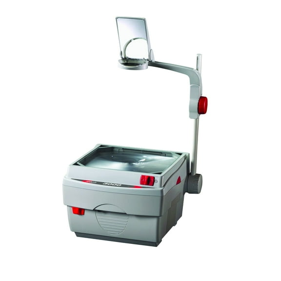 Apollo 3000 Overhead Projector, 3000 Lumen Output, 11.25" x 11.25", Open Head