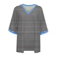 thumbnail image 3 of Blouses pour Femmes, Mode Décontractée Confortable Imprimé Col en V Manches Courtes Haut Blouse T-Shirt, 3 of 3