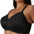 thumbnail image 3 of Women's Playtex 4707 Secrets Perfectly Smooth Wirefree Bra (Black Side Panel 42DD), 3 of 6