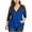 Blue, variant on AOOCHASLIY Clearance Womens Blouses Short Sleeve Plus Size Womens Casual Long Sleeve Solid Lace V-Neck Splicing T-shirt Net Yarn Tops Clearance!