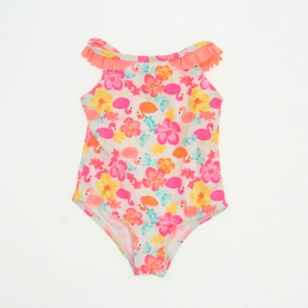 

Pre-owned Healthex Girls Flamingoes 1-piece Swimsuit size: 12 Months