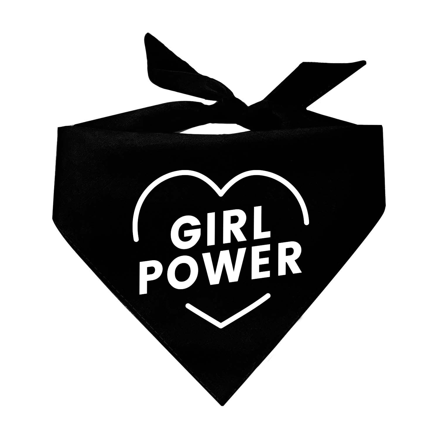 Girl Power Feminist Triangle Dog Bandana (Assorted Colors)