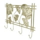 thumbnail image 4 of Perchero de pared Diseño Gingko Leef Metal de primera calidad Robusto Durable Estilo elegante Perchero de pared de moda, 4 of 5
