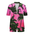 thumbnail image 4 of Enjoytime Two Piece Sets for Women Tropical Printed Short Sleeve Shirts with Shorts Resort Wear Casual Hawaiian Beach Vacation Outfits, 4 of 5