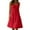 Red, variant on B91xZ Plus Size Dresses Sleeveless Button Down Shirt Dress Casual Tie Waist Midi Dresses,Gray L