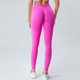thumbnail image 4 of Gibobby Pantalon yoga mujer Moda mujer ahueca hacia fuera sin costuras cintura alta melocotón elevación de cadera Fitness lavado con agua pantalones(Rosa caliente,CH), 4 of 5