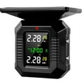 thumbnail image 1 of Motorcycle TPMS Tire Pressure Monitoring System USB Solar Powered Wireless Motorcycle TPMS with 2 Sensors LCD Display Waterproof Moto Tyre Alarm Systems for Motor Bike, 1 of 10