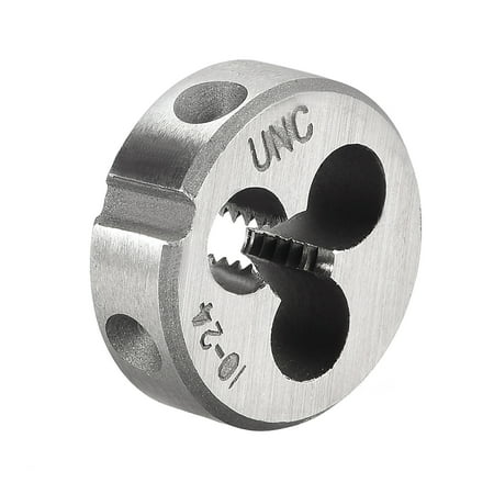 

Uxcell 10#-24 UNC Round Machine Threading Dies Tool Steel Silver Tone 1pcs
